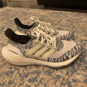 Adidas UltraBoost 21 Oreo Womens White Black Lightweight Running Shoes